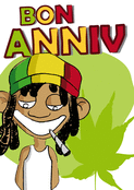 Bon anniversaire vibes reggae anim&eacute;es